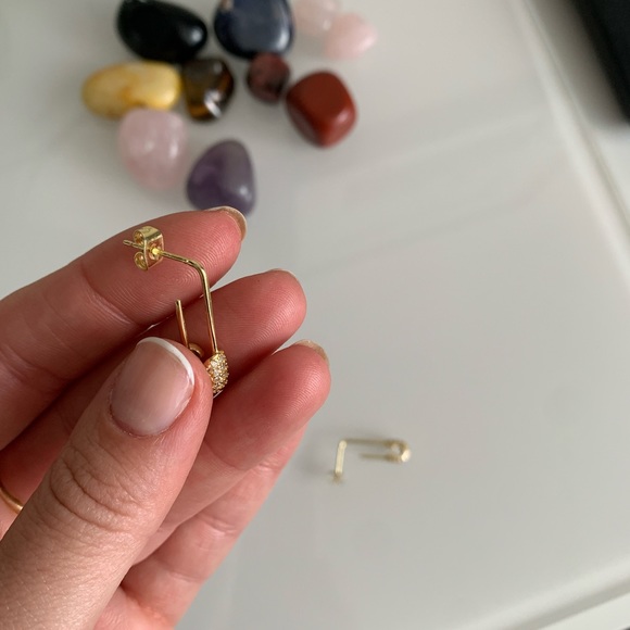 Gold plated silver 925 earrings - Picture 4 of 8